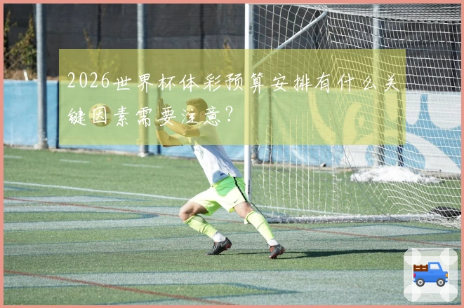 2026世界杯体彩预算安排有什么关键因素需要注意？