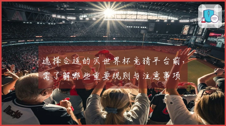 选择合适的买世界杯竞猜平台前，需了解哪些重要规则与注意事项