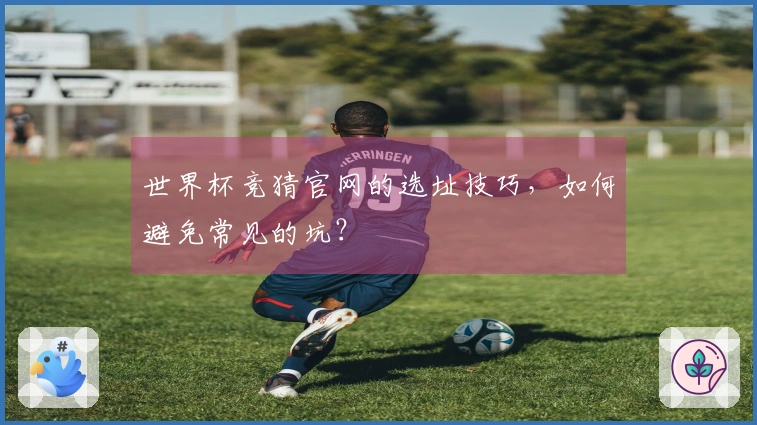 世界杯竞猜官网的选址技巧，如何避免常见的坑？